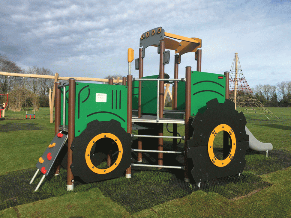 Tractor climbing frame