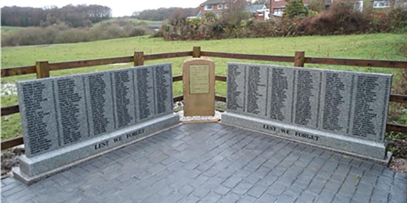 Memorial stones erected