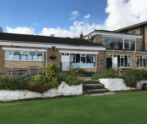 Exterior of cricket club pavilion