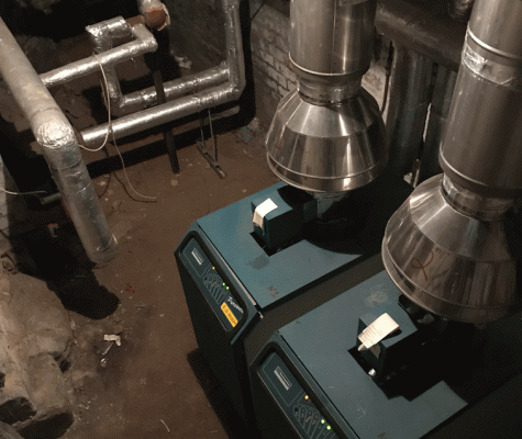 Old boilers in basement 