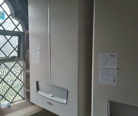 New boilers on wall