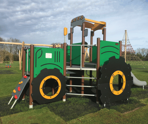 Tractor climbing frame