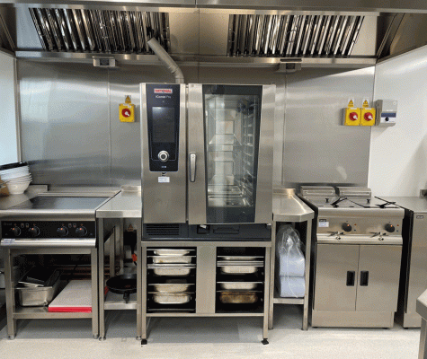 New stainless steel kitchen