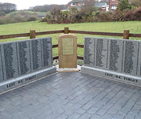 Memorial stones erected