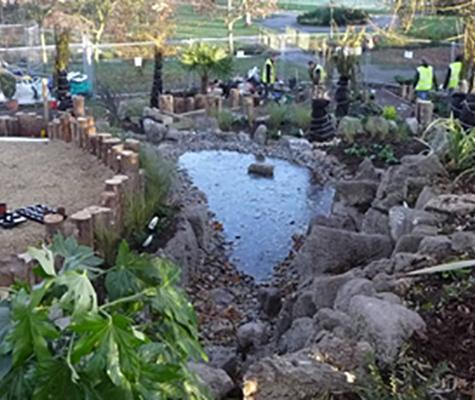 Waterfall garden