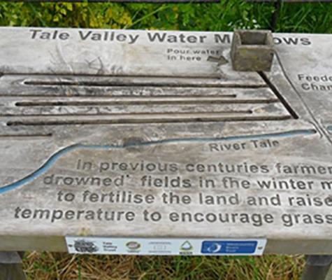 Engraved wooden map