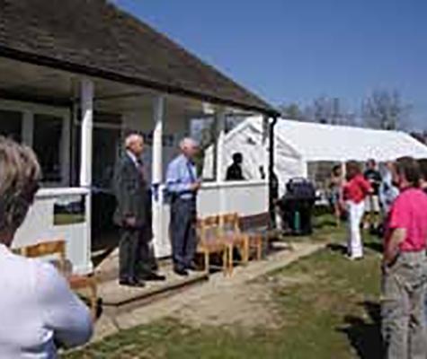 Talking at cricket club