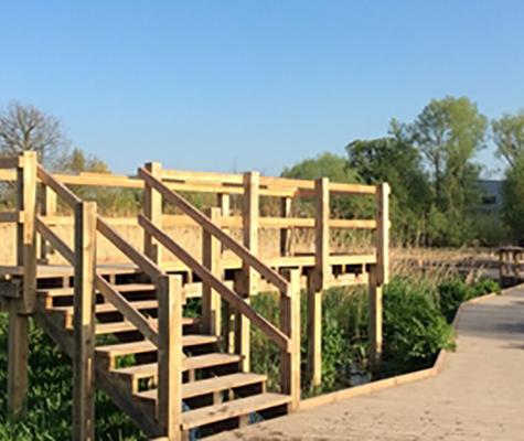 Wooden walkway